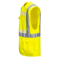 Gilet Sans Manche Haute Visibilité Portwest Glowtex -Vêtements Travail Série gilet haute visibilite portwest glowtex jaune cote
