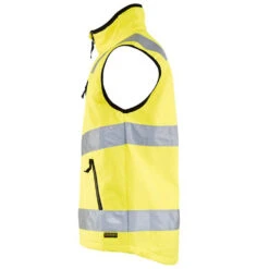Gilet Sans Manches Haute Visibilité Blaklader Softshell -Vêtements Travail Série gilet softshell haute visibilite blaklader jaune cote2 7