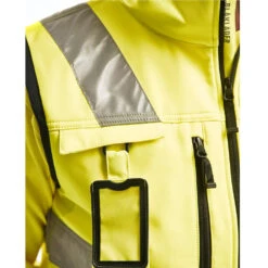 Gilet Sans Manches Haute Visibilité Blaklader Softshell -Vêtements Travail Série gilet softshell haute visibilite blaklader jaune detail2 5