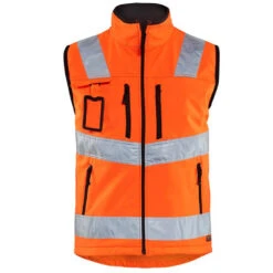 Gilet Sans Manches Haute Visibilité Blaklader Softshell -Vêtements Travail Série gilet softshell haute visibilite blaklader orange 7