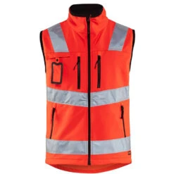 Gilet Sans Manches Haute Visibilité Blaklader Softshell -Vêtements Travail Série gilet softshell haute visibilite blaklader rouge 4