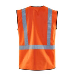 Gilet Zippé Haute Visbilité Blaklader -Vêtements Travail Série gilet zippe haute visbilite blaklader orange dos