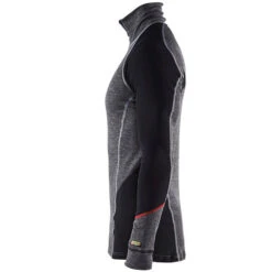 Haut De Sous-vêtements Col Camionneur Blaklader Xwarm -Vêtements Travail Série haut de sous vetements col camionneur blaklader xwarm gris noir cote2