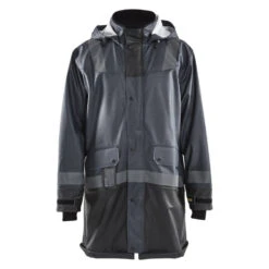 Manteau De Pluie étanche Bicolore Blaklader NIVEAU 2 -Vêtements Travail Série manteau de pluie blaklader niveau 2 gris fonce noir