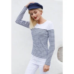 Marinière Manches Longues Femme Kariban -Vêtements Travail Série mariniere manches longues femme kariban 1