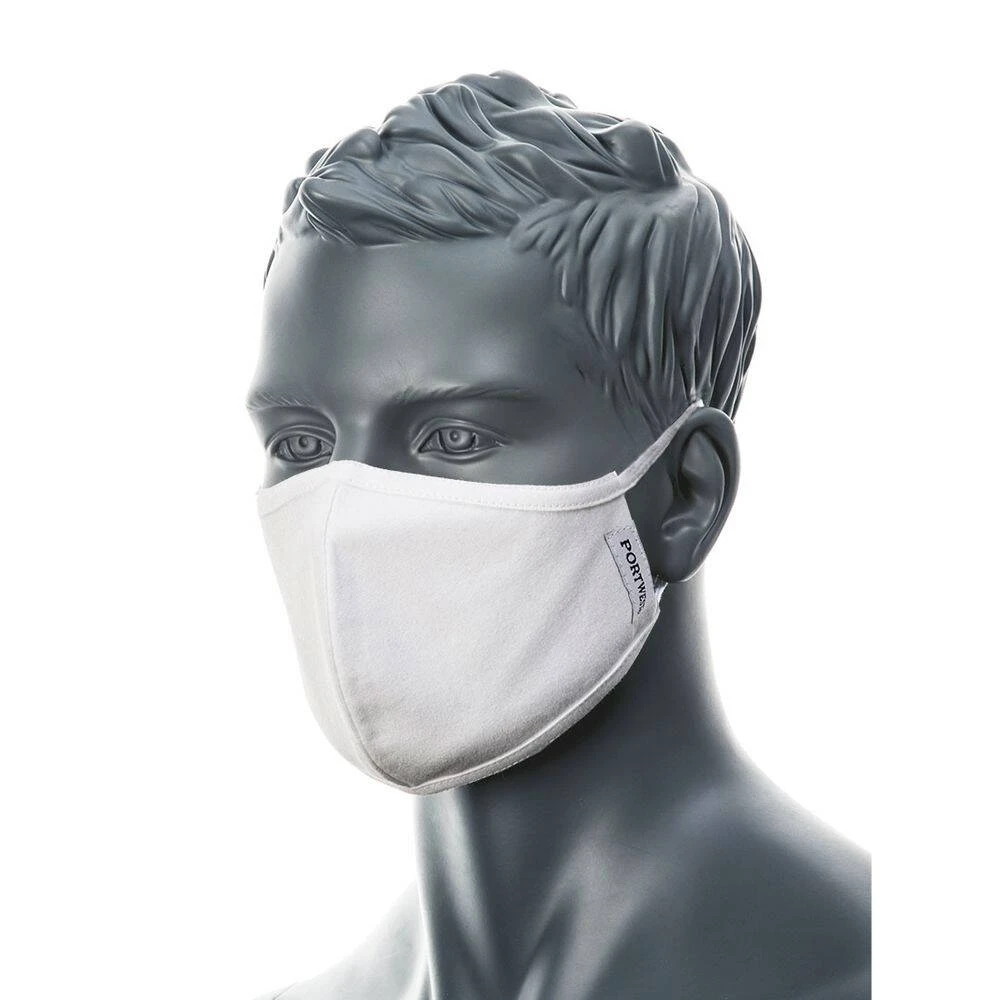 Masque Réutilisable Tissu Antimicrobien 2 épaisseurs Portwest (Boite De 25) 4 Masque Réutilisable Tissu Antimicrobien 2 épaisseurs Portwest (Boite De 25) – Image 2