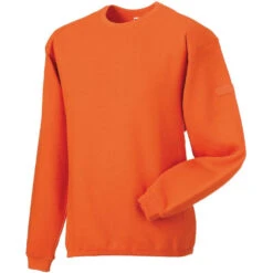 Sweat-shirt De Travail Col Ras Du Cou Russell -Vêtements Travail Série oxru013m orange
