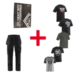 Pack Promo Box Artisan Pantalon De Travail Multipoches + 5 T-shirt Blaklader -Vêtements Travail Série pack promo box artisan pantalon de travail multipoches 5 t shirt blaklader ensemble