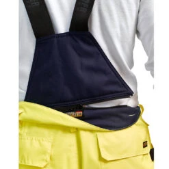 Pantalon à Bretelles Imperméable Haute Visibilité Blaklader Hiver -Vêtements Travail Série pantalon a bretelles haute visibilite blaklader hiver jaune marine detail 2
