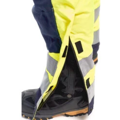 Pantalon à Bretelles Imperméable Haute Visibilité Blaklader Hiver -Vêtements Travail Série pantalon a bretelles haute visibilite blaklader hiver jaune marine detail