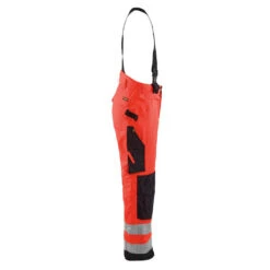 Pantalon à Bretelles Imperméable Haute Visibilité Blaklader Hiver -Vêtements Travail Série pantalon a bretelles haute visibilite blaklader hiver rouge noir cote