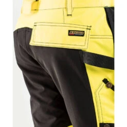 Pantalon Artisan Haute Visibilité Blaklader EN 20471, Classe 2 +STRETCH -Vêtements Travail Série pantalon artisan haute visibilite blaklader stretch jaune noir detail 1