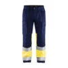 Pantalon Artisan Haute Visibilité Blaklader +STRETCH -Vêtements Travail Série pantalon artisan haute visibilite blaklader stretch marine jaune