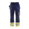 Pantalon De Travail Artisan Haute Visibilité Blaklader Polycoton -Vêtements Travail Série pantalon artisan haute visibilite tissu 1860 blaklader marine jaune 2