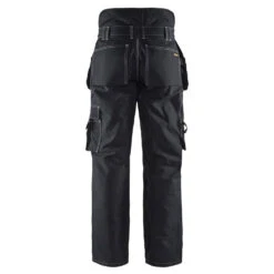 Pantalon Artisan Doublé Hiver Blaklader 100% Coton Croisé -Vêtements Travail Série pantalon artisan hiver blaklader 100 coton croise noir dos 1