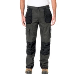 Pantalon De Travail Slim Renforcé Avec Poches Genouillères Caterpillar TRADEMARK -Vêtements Travail Série pantalon avec poches genouilleres caterpillar trademark gris porte