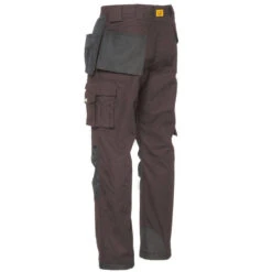 Pantalon De Travail Slim Renforcé Avec Poches Genouillères Caterpillar TRADEMARK -Vêtements Travail Série pantalon avec poches genouilleres caterpillar trademark marron dos 1