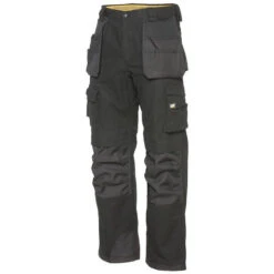 Pantalon De Travail Slim Renforcé Avec Poches Genouillères Caterpillar TRADEMARK -Vêtements Travail Série pantalon avec poches genouilleres caterpillar trademark noir