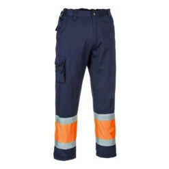 Pantalon Haute Visibilité Portwest Combat Bicolore -Vêtements Travail Série pantalon combat haute visibilite bicolore workwear orange marine