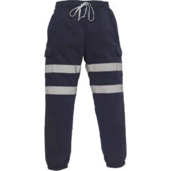 Pantalon De Jogging Haute Visibilité Yoko CARGO -Vêtements Travail Série pantalon de jogging haute visibilite yoko yhv016t navy