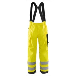 Pantalon De Pluie à Bretelles Haute Visibilité Blaklader NIVEAU 3 -Vêtements Travail Série pantalon de pluie haute visibilite blaklader niveau 3 jaune fluo dos