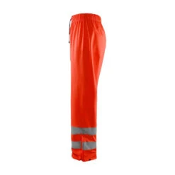 Pantalon De Pluie Haute Visibilité Blaklader Respirant -Vêtements Travail Série pantalon de pluie haute visibilite blaklader rouge fluo cote2 2