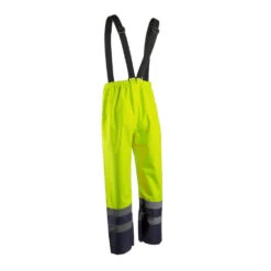 Pantalon De Pluie à Bretelles Haute Visibilité Coverguard Hydra -Vêtements Travail Série pantalon de pluie haute visibilite coverguard hydra jaune dos