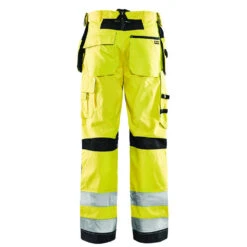Pantalon De Travail Aéré Haute Visibilité Blaklader Artisan Classe 2 -Vêtements Travail Série pantalon de travail aere haute visibilite blaklader artisan classe 2 jaune fluo noir dos 5