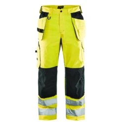 Pantalon De Travail Aéré Haute Visibilité Blaklader Artisan Classe 2 -Vêtements Travail Série pantalon de travail aere haute visibilite blaklader artisan classe 2 jaune fluo noir 3