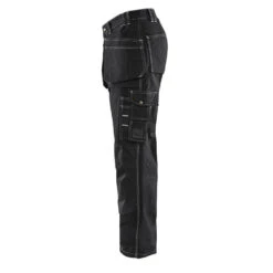 Pantalon De Travail Blaklader Artisan 100% Coton Croisé 20 Pantalon De Travail Blaklader Artisan 100% Coton Croisé -Vêtements Travail Série pantalon de travail artisan blaklader 100 coton croise 370 g m noir cote 2