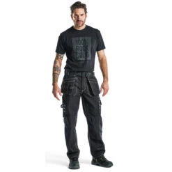 Pantalon De Travail Blaklader Artisan 100% Coton Croisé 21 Pantalon De Travail Blaklader Artisan 100% Coton Croisé -Vêtements Travail Série pantalon de travail artisan blaklader 100 coton croise 370 g m noir porte