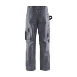 Pantalon De Travail Multipoche Blaklader Artisan Polycoton -Vêtements Travail Série pantalon de travail artisan tissu 1860 blaklader gris dos