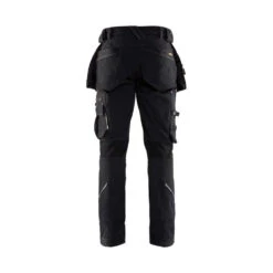 Pantalon De Travail Artisan X1900 Blaklader STRETCH 4D -Vêtements Travail Série pantalon de travail artisan x1900 blaklader stretch 4d noir dos
