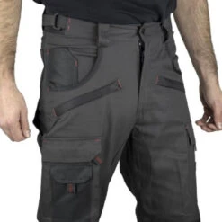 Pantalon De Travail Bicolore Avec Poches Genouillères ARGILE LMA -Vêtements Travail Série pantalon de travail bicolore avec poches genouilleres argile lma avant zoom ceinture