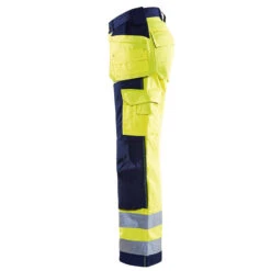 Pantalon De Travail Haute Visibilité Blaklader Artisan Classe 2 Avec Poches Flottantes -Vêtements Travail Série pantalon de travail haute visibilite blaklader artisan classe 2 jaune fluo marine cot 2 1 1