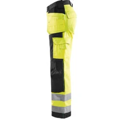 Pantalon De Travail Haute Visibilité Blaklader Artisan Classe 2 Avec Poches Flottantes -Vêtements Travail Série pantalon de travail haute visibilite blaklader artisan classe 2 jaune fluo noir cot 2 1 1