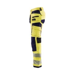 Pantalon De Travail Haute Visibilité Blaklader STRETCH 4D Classe 2 -Vêtements Travail Série pantalon de travail haute visibilite blaklader stretch 4d jaune marine cote2