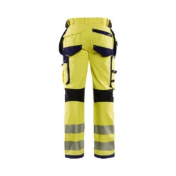 Pantalon De Travail Haute Visibilité Blaklader STRETCH 4D Classe 2 -Vêtements Travail Série pantalon de travail haute visibilite blaklader stretch 4d jaune marine dos