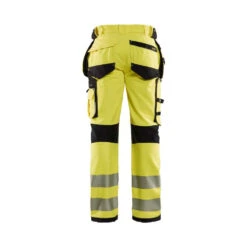 Pantalon De Travail Haute Visibilité Blaklader STRETCH 4D Classe 2 -Vêtements Travail Série pantalon de travail haute visibilite blaklader stretch 4d jaune noir dos