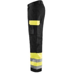 Pantalon De Travail Haute Visibilité Blaklader Spécial Transport Classe 1 -Vêtements Travail Série pantalon de travail haute visibilite blaklader transport classe 1 jaune fluo noir cot 2