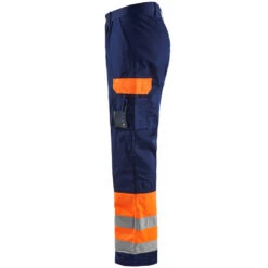Pantalon De Travail Haute Visibilité Blaklader Spécial Transport Classe 1 -Vêtements Travail Série pantalon de travail haute visibilite blaklader transport classe 1 orange fluo marine cot 2