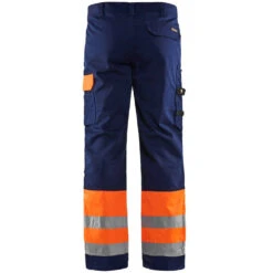 Pantalon De Travail Haute Visibilité Blaklader Spécial Transport Classe 1 -Vêtements Travail Série pantalon de travail haute visibilite blaklader transport classe 1 orange fluo marine dos