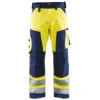 Pantalon De Travail Haute Visibilité Blaklader LIGHT WEIGHT Genoux Cordura -Vêtements Travail Série pantalon de travail haute visibilite genoux cordura blaklader jaune marine