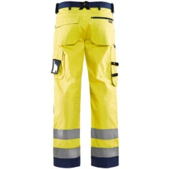 Pantalon De Travail Haute Visibilité Blaklader LIGHT WEIGHT Genoux Cordura -Vêtements Travail Série pantalon de travail haute visibilite genoux cordura blaklader jaune marine dos