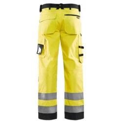 Pantalon De Travail Haute Visibilité Blaklader LIGHT WEIGHT Genoux Cordura -Vêtements Travail Série pantalon de travail haute visibilite genoux cordura blaklader jaune noir dos