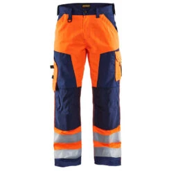 Pantalon De Travail Haute Visibilité Blaklader LIGHT WEIGHT Genoux Cordura -Vêtements Travail Série pantalon de travail haute visibilite genoux cordura blaklader orange marine