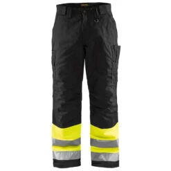 Pantalon De Travail Haute Visibilité Matelassé Blaklader Hiver -Vêtements Travail Série pantalon de travail haute visibilite polycoton blaklader hiver jaune noir
