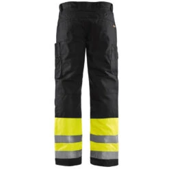 Pantalon De Travail Haute Visibilité Matelassé Blaklader Hiver -Vêtements Travail Série pantalon de travail haute visibilite polycoton blaklader hiver jaune noir dos