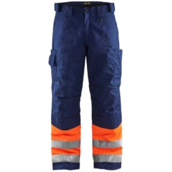 Pantalon De Travail Haute Visibilité Matelassé Blaklader Hiver -Vêtements Travail Série pantalon de travail haute visibilite polycoton blaklader hiver orange marine