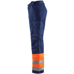 Pantalon De Travail Haute Visibilité Matelassé Blaklader Hiver -Vêtements Travail Série pantalon de travail haute visibilite polycoton blaklader hiver orange marine cote2